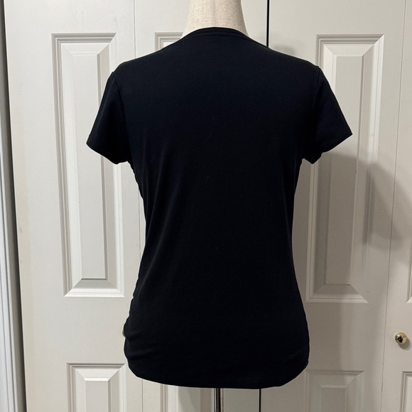 Banana Republic Black Short Sleeve, Scoop Neck Tee - Picture 3 of 7